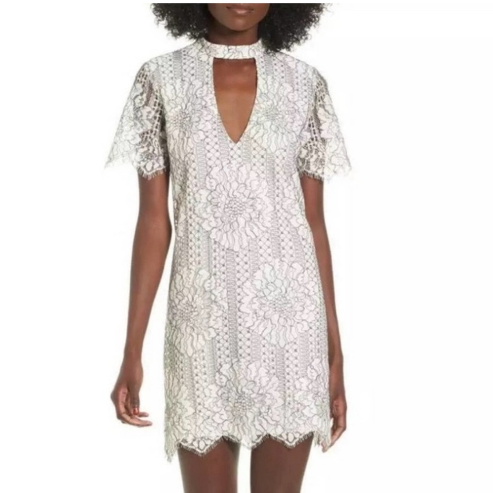 Socialite lace overlay dress EUC